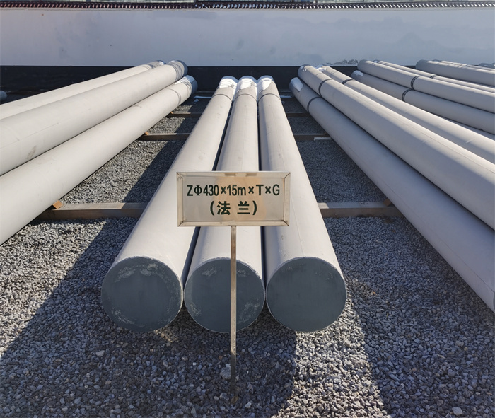 肃宁430×15米×T×G砼电力电杆